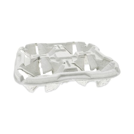 Pactiv Evergreen EarthChoice Four-Cup Carrier, 8 oz to 46 oz, Four Cups, Natural, PK132 M5135040001